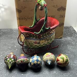 Rare Jim Shore Heartwood Creek Sleigh Bells ring #4000195 New In Box